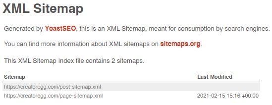 xml sitemap