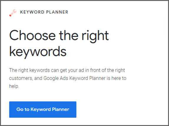 Keyword Planner