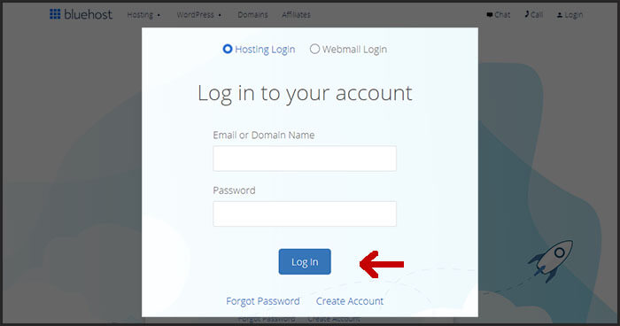 Login to Bluehost