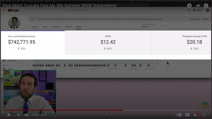 Meet Kevin How Much Youtube Paid Me this Summer (800k Subscribers)
