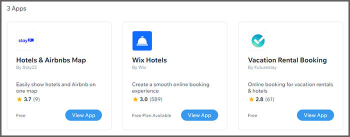 Wix Hotel App