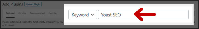 Wordpress plugin Yoast SEO