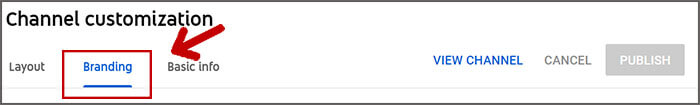 youtube Channel customization branding