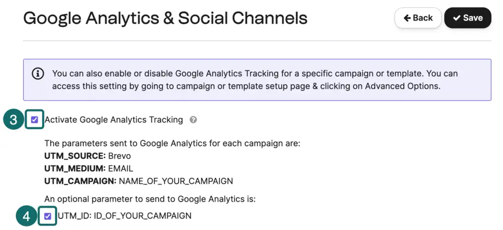 brevo google analytics integration