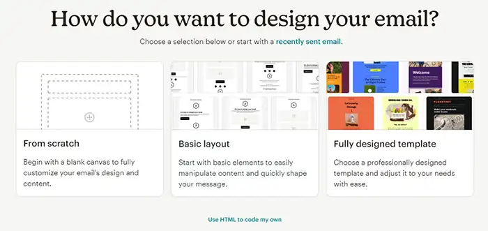 mailchimp template editor