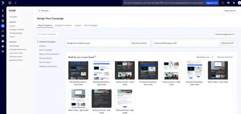 ActiveCampaign’s email builder