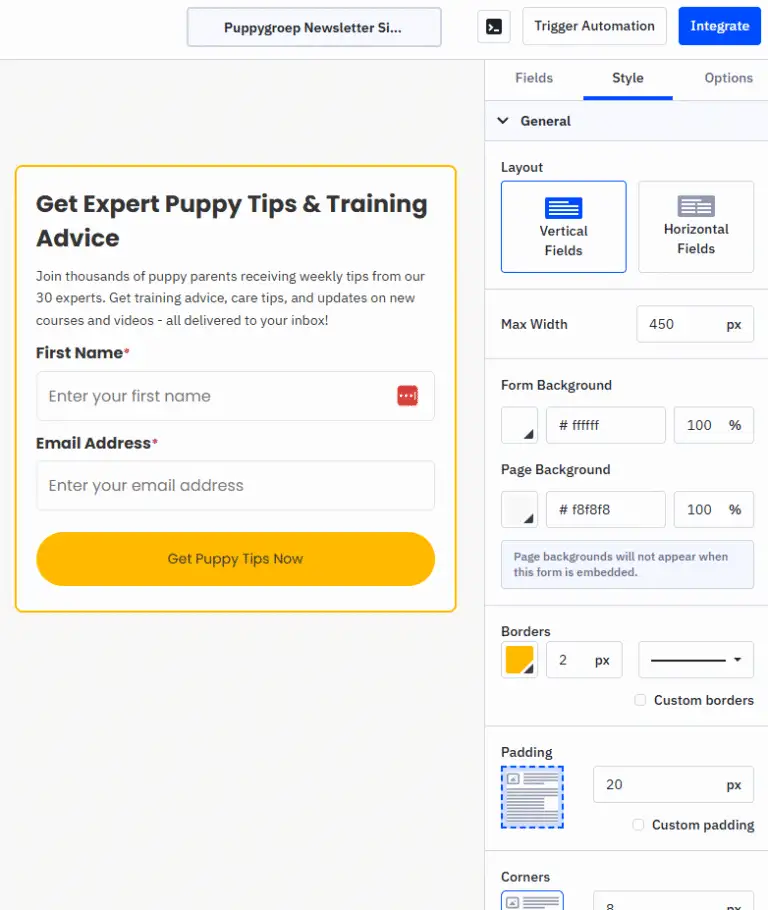 activecampaign Form Design and Templates